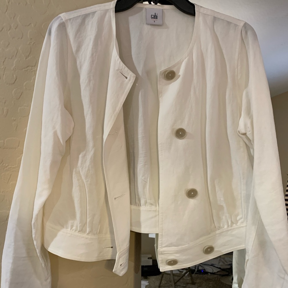 Cabi linen crop jacket